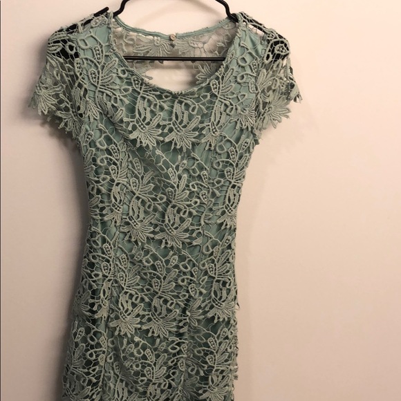 Lulus mint lace dress - Picture 3 of 4